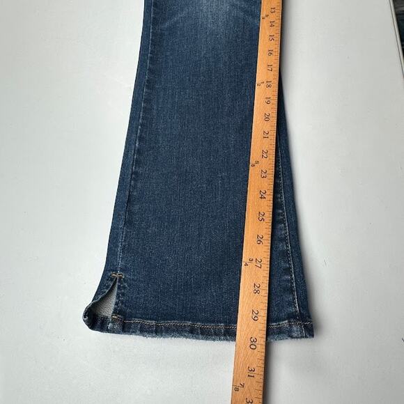 Judy Blue Jeans Womens 15/32 Dark Wash Slim Bootcut Stretch Pockets Distressed - Picture 11 of 13